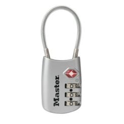 MASTER LOCK 30 mm breed TSA-goedgekeurd bagagehangslot met vrije combinatiekeuze en flexibele beugel