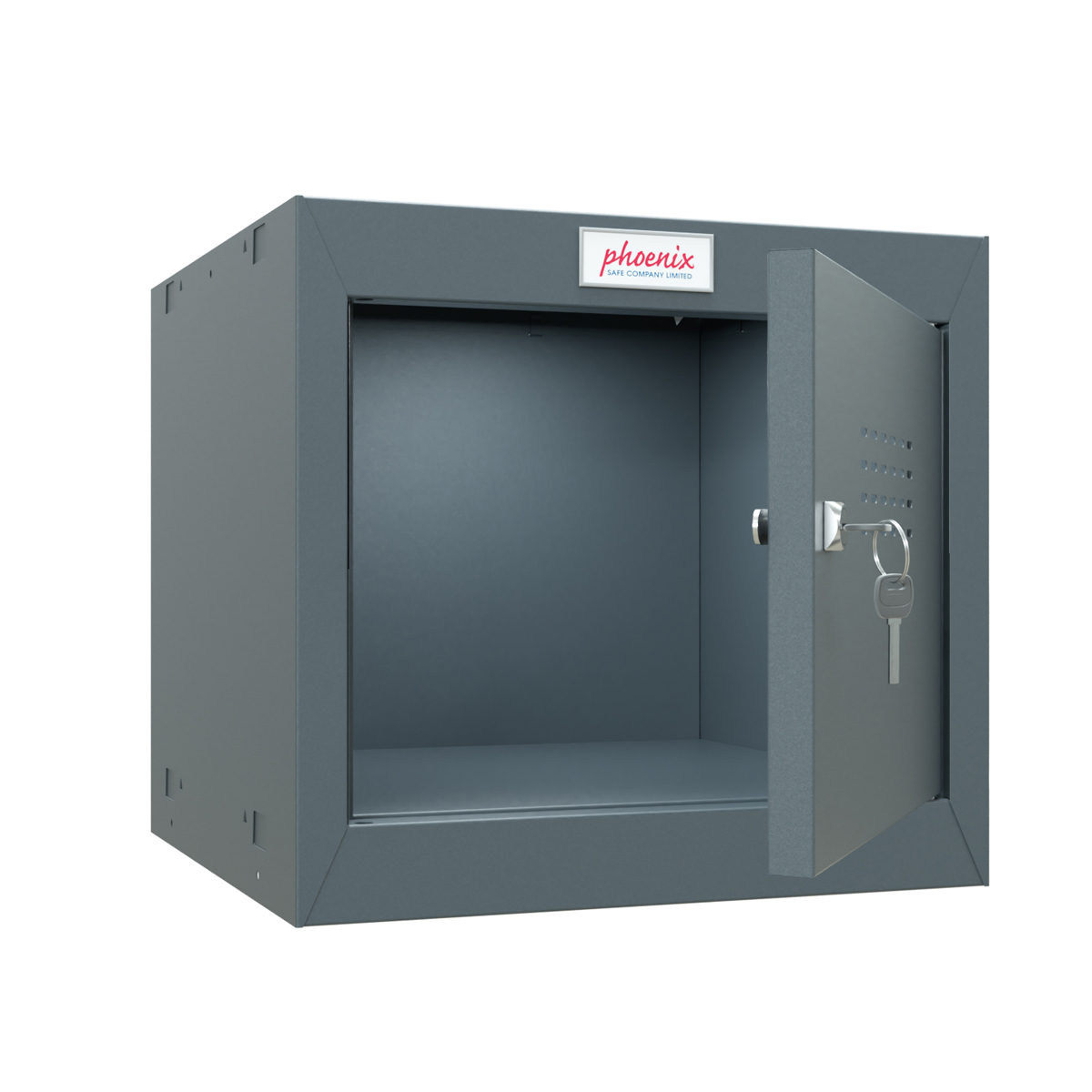 Phoenix Safe Würfelspind 44l klein Türschloss antraciet