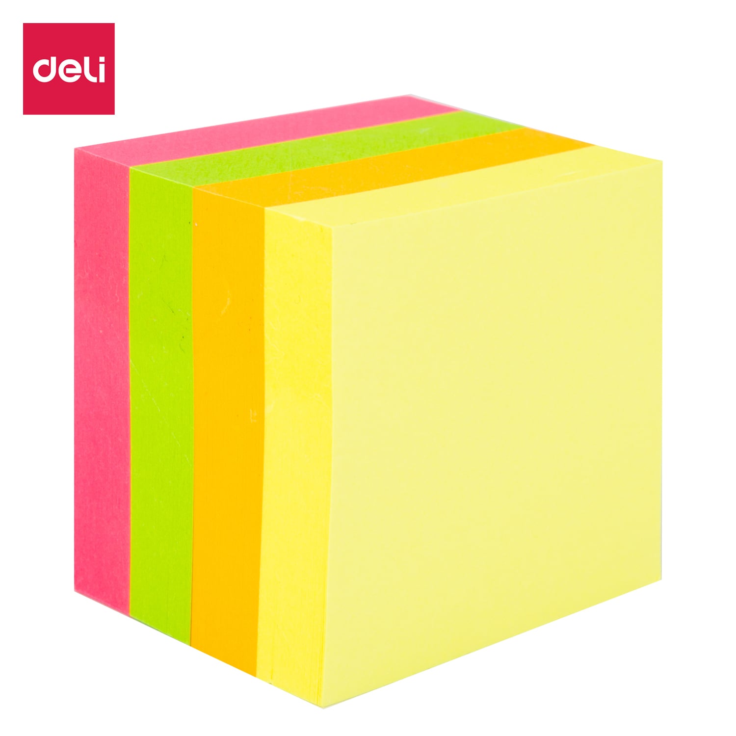 Deli EA03303 zelfklevende tab 100 vel Roze, Oranje, Geel, Rood, Groen