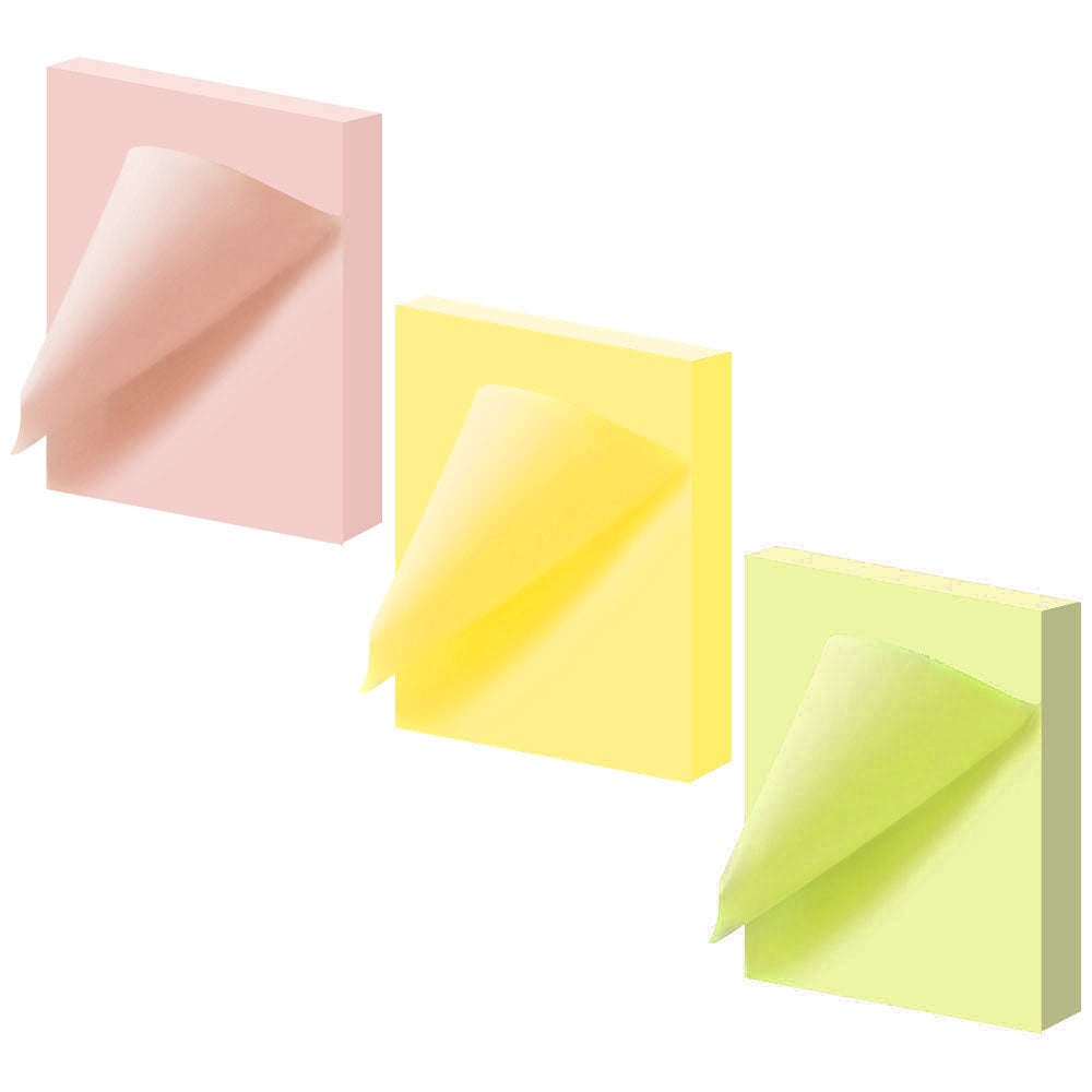 DELI Haftnotizen 3,8x5,1 cm Stick up, EA01103 300 St. farbig