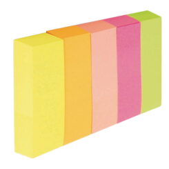 Deli EA11402 zelfklevende tab 100 vel Roze, Oranje, Geel, Rood, Groen