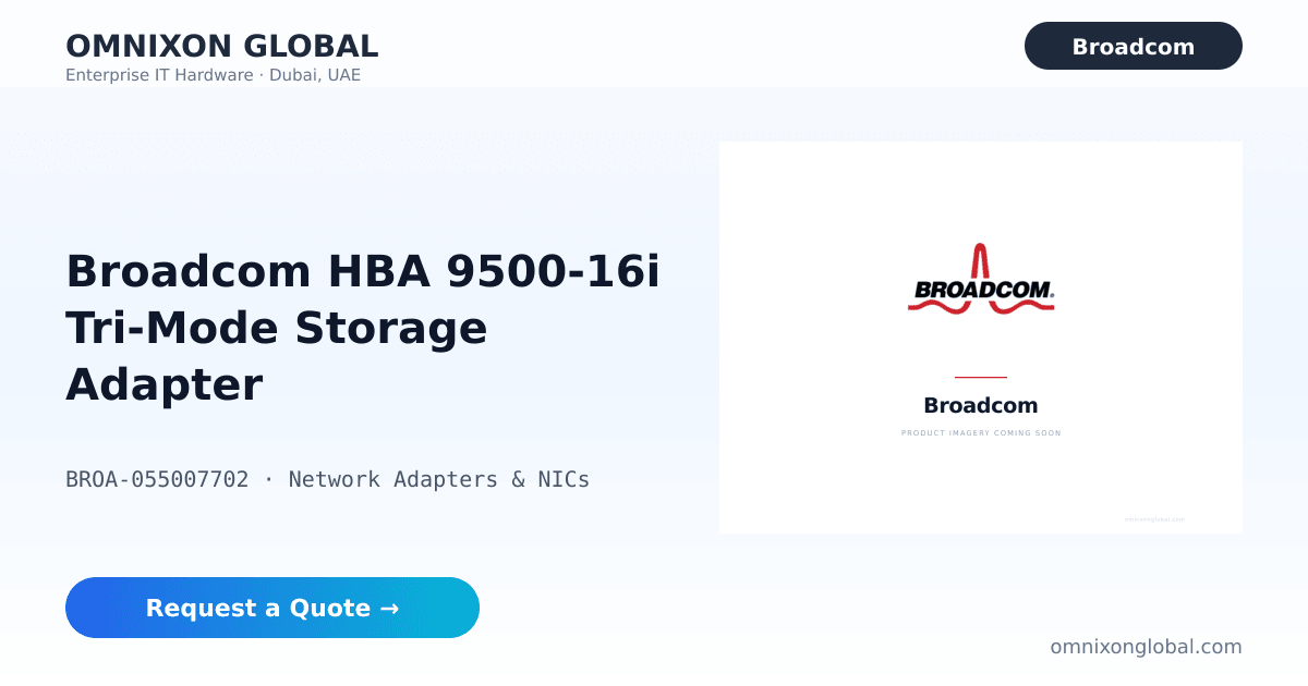 Broadcom HBA 9500-16i interfacekaart/-adapter SAS