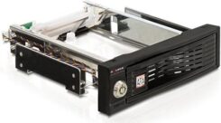 DeLOCK 5.25 Mobile Rack 8,89 cm (3.5) Muur gemonteerd Zwart
