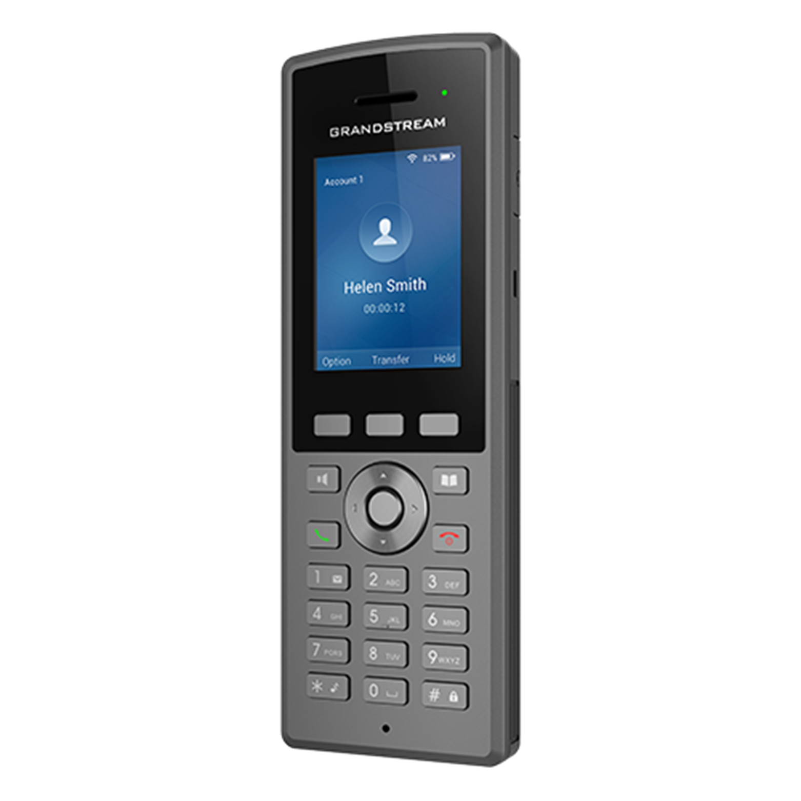 Grandstream Networks WP825 IP telefoon Antraciet 2 regels LCD Wifi