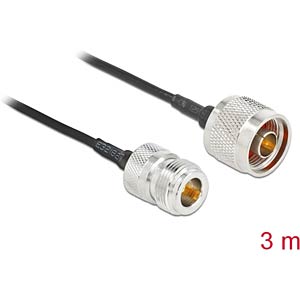 DeLOCK 90476 coax-kabel LMR100 3 m Zwart