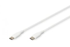 Digitus AK-300341-010-W USB-kabel USB 2.0 1 m USB C Wit