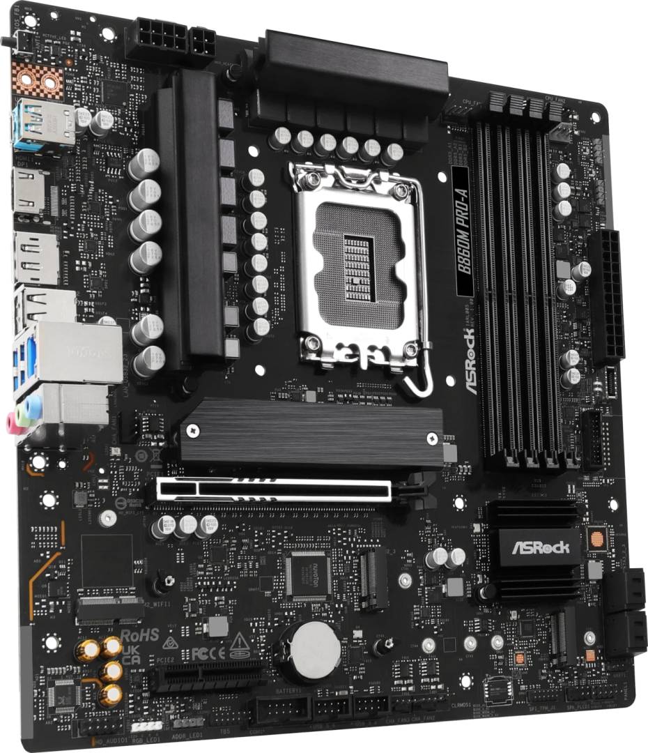 Asrock B860M Pro-A Intel B860 LGA 1851 (Socket V1) micro ATX