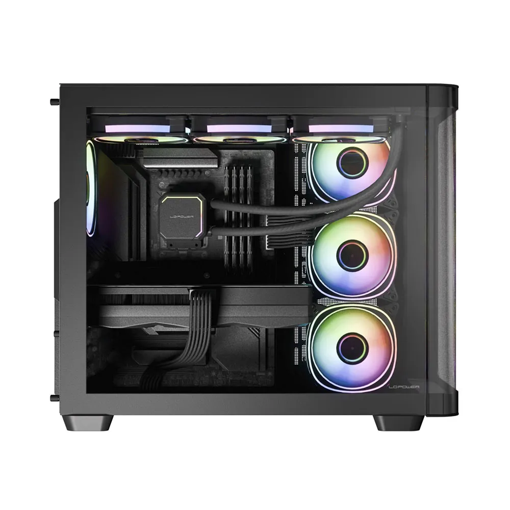 LC-Power LC-8001B-ON computerbehuizing Midi Tower Zwart