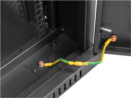 Lanberg FF01-8027-12BL rack 27U Vrijstaande rek Zwart