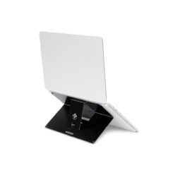 R-Go Tools Laptopstandaard R-Go Riser Attachable, verstelbaar, geintegreerd met je laptop, aluminium, zwart - Afbeelding 3