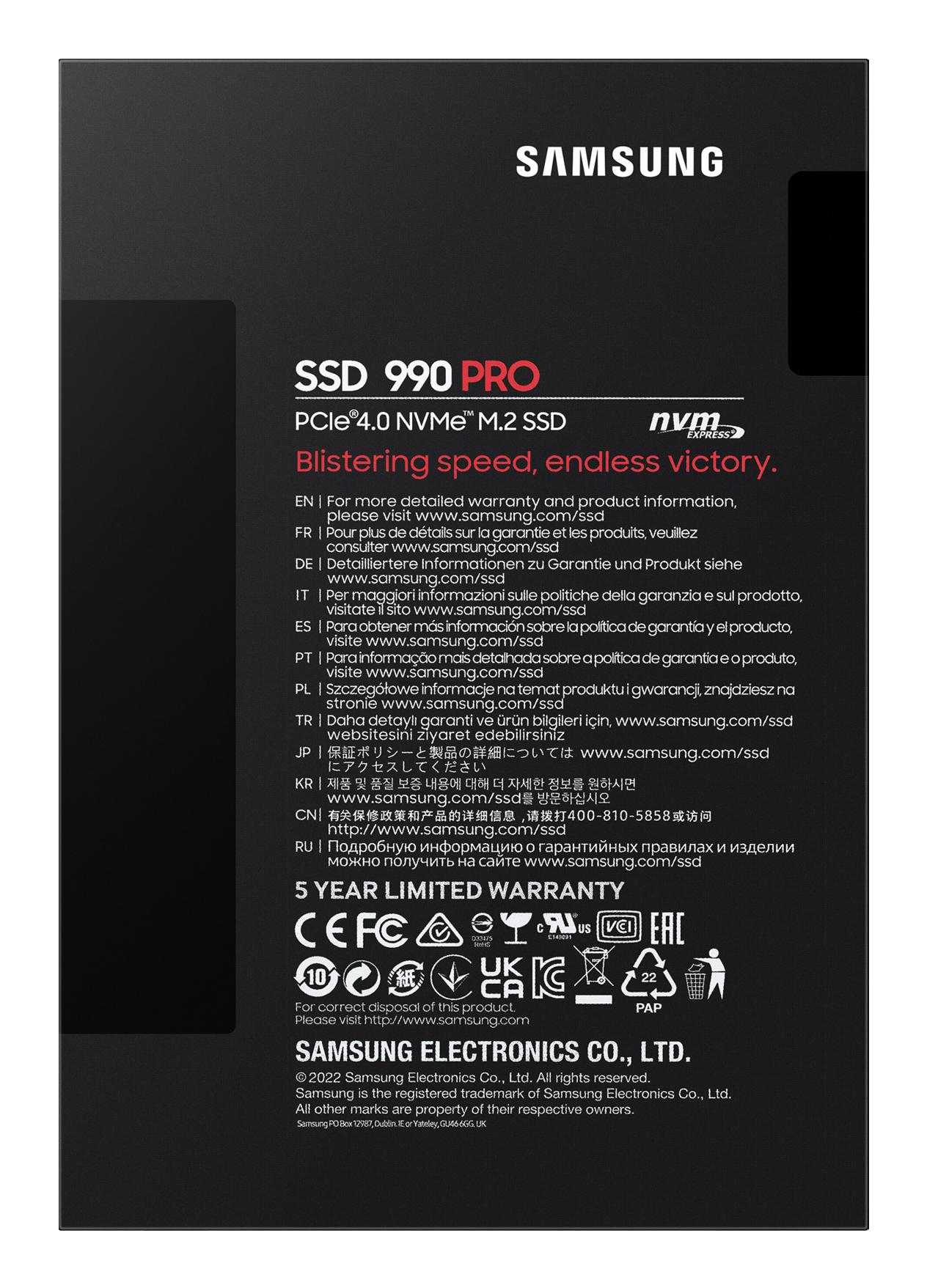 Samsung 990 PRO 1 TB M.2 PCI Express 4.0 NVMe V-NAND MLC - Afbeelding 8