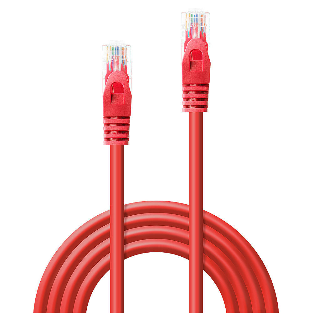 Lindy 48186 netwerkkabel Rood 7,5 m Cat6 U/UTP (UTP) - Afbeelding 4