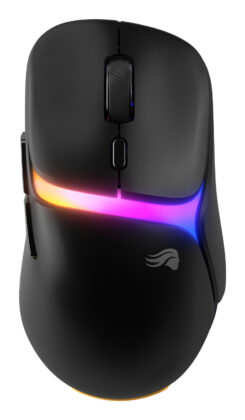 Glorious Gaming - draadloze gamingmuis Model D3 - Uitwisselbaar InfinitePlay-batterijsysteem, 8k polling, 130M click optische schakelaars, licht gewicht van 69 g, 30K DPI optische sensor, RGB - Zwart
