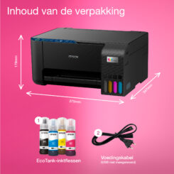 Epson EcoTank ET-2861 A4 multifunctionele Wi-Fi-printer met inkttank, inclusief tot 3 jaar inkt - Afbeelding 9
