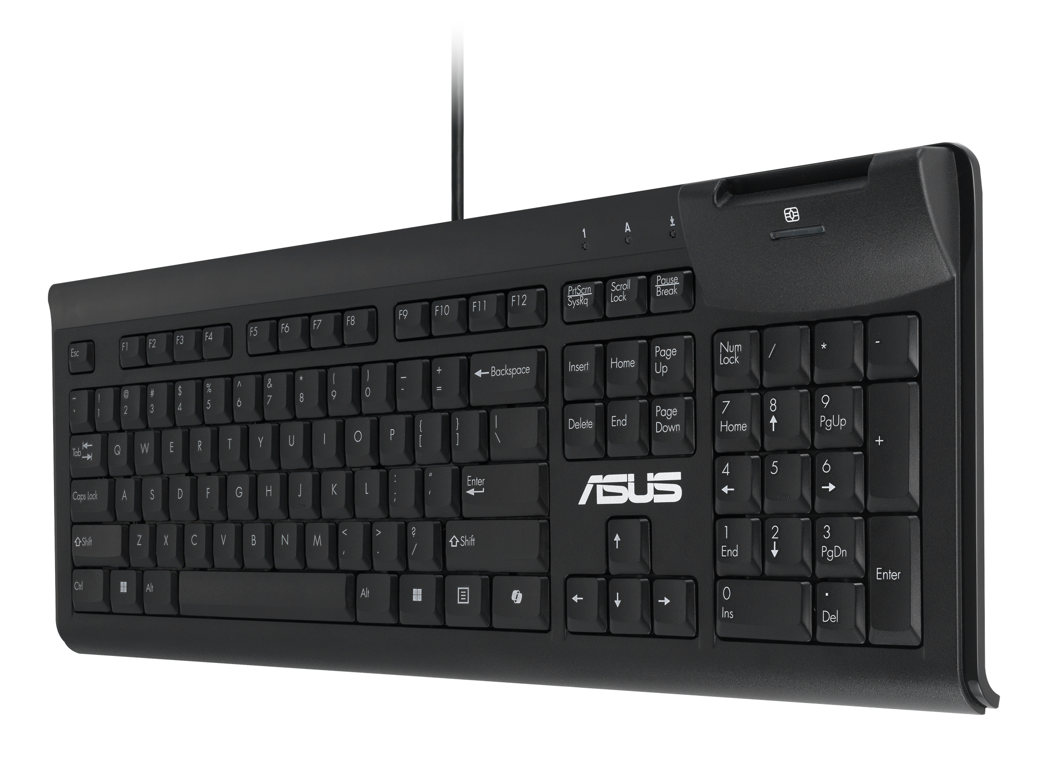 ASUS Smart Card Keyboard KU100 toetsenbord Thuis/Werk USB Zwart - Afbeelding 5