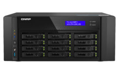 QNAP TS-h1290FX NAS Tower EPYC 7302P 128 GB DDR4 0 TB QuTS hero Zwart