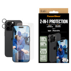 PanzerGlass ® 2-in-1 Bundle iPhone 16 Pro Doorzichtige schermbeschermer Apple 1 stuk(s) - Afbeelding 3