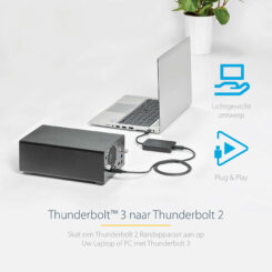 StarTech.com Thunderbolt 3 naar Thunderbolt 2 Adapter, TB3 Laptop naar TB2 Schermen & Apparatuur, Thunderbolt 2 20Gbps of Thunderbolt 1 10Gbps Converter, Thunderbolt 3 Gecertificeerd, Windows/Mac - Afbeelding 8