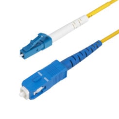 StarTech.com 5m LC naar SC (UPC) OS2 Single Mode Simplex Glasvezel Kabel, 9/125µm, Laser Optimized, 40G/100G, Flexibel Buigen, Low Insertion Loss, LSZH Fiber Patchkabel - Afbeelding 2