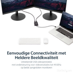 StarTech.com USB-naar-Dual DisplayPort-adapter - 4K 60Hz - USB 3.0 (5 Gbps) - Afbeelding 11