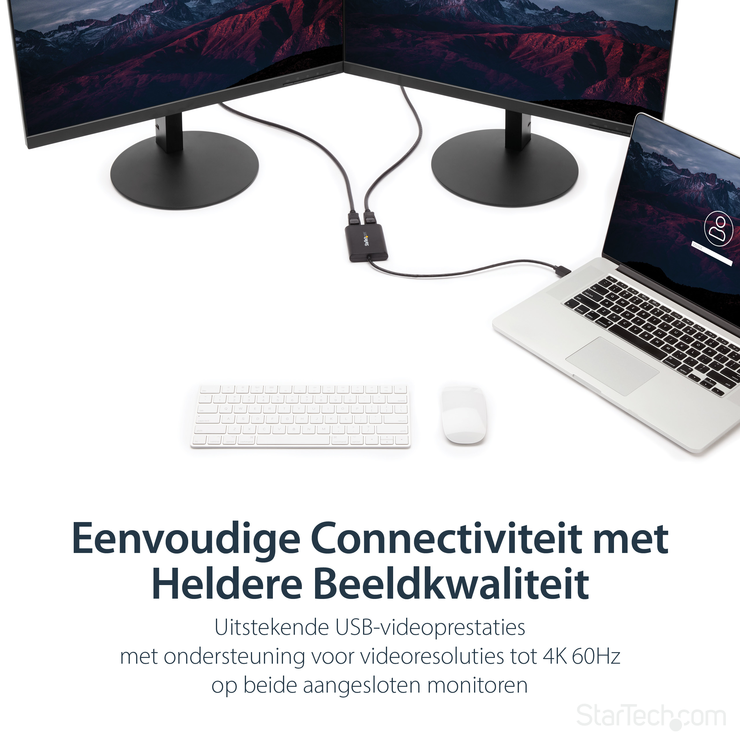 StarTech.com USB-naar-Dual DisplayPort-adapter - 4K 60Hz - USB 3.0 (5 Gbps) - Afbeelding 11