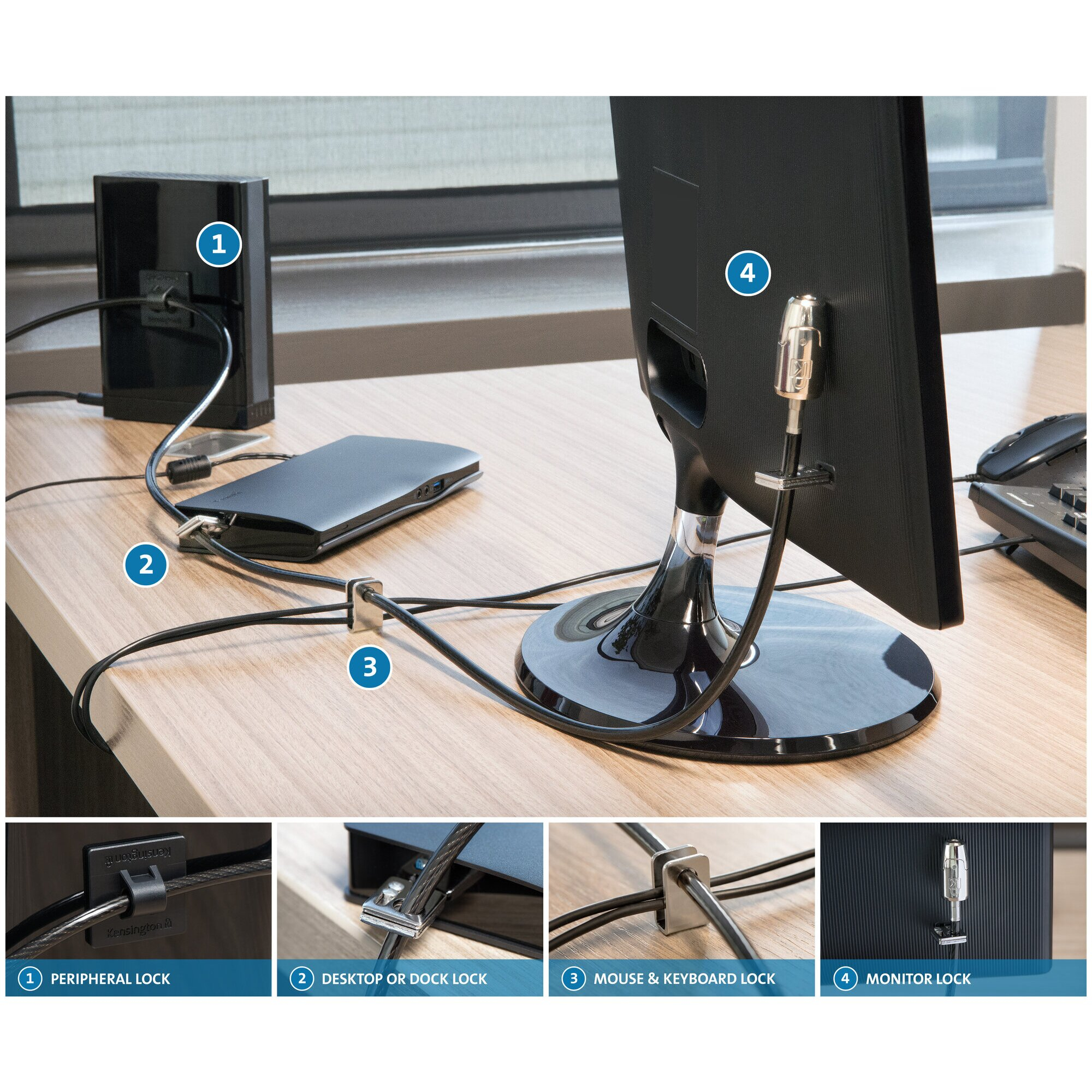 Kensington Vergrendelkit voor desktop en randapparaten 2.0 - Afbeelding 6