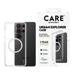 PanzerGlass CARE™ by ® Urban Explorer Case Transparent w. White Qi Samsung Galaxy S26 Ultra mobiele telefoon behuizingen Hoes Transparant - Afbeelding 3