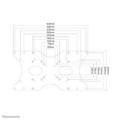 Neomounts FPMA-VESA400 VESA-adapter 22-52" - Afbeelding 9