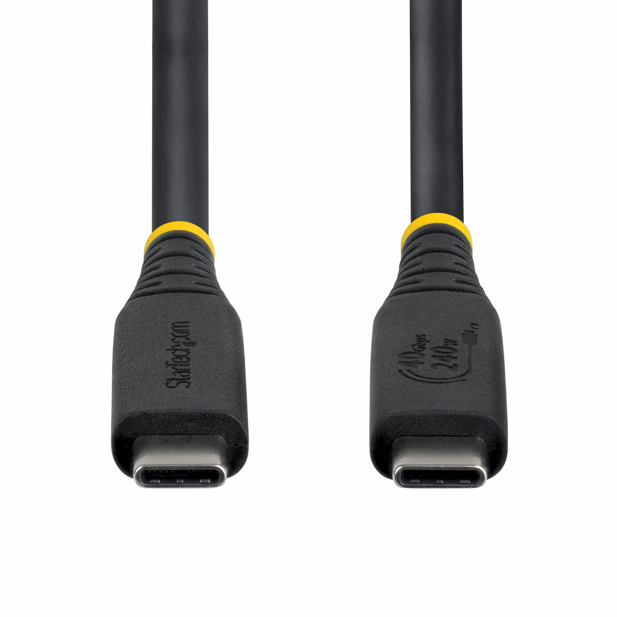 StarTech.com 50cm USB4 Kabel, 40Gbps, USB-IF Gecertificeerde USB-C Kabel, 240W PD, 8K 60Hz/4K 240Hz DP2.1 DP40, TPE Mantel, Thunderbolt 4 Compatibel, Zwart - Afbeelding 5