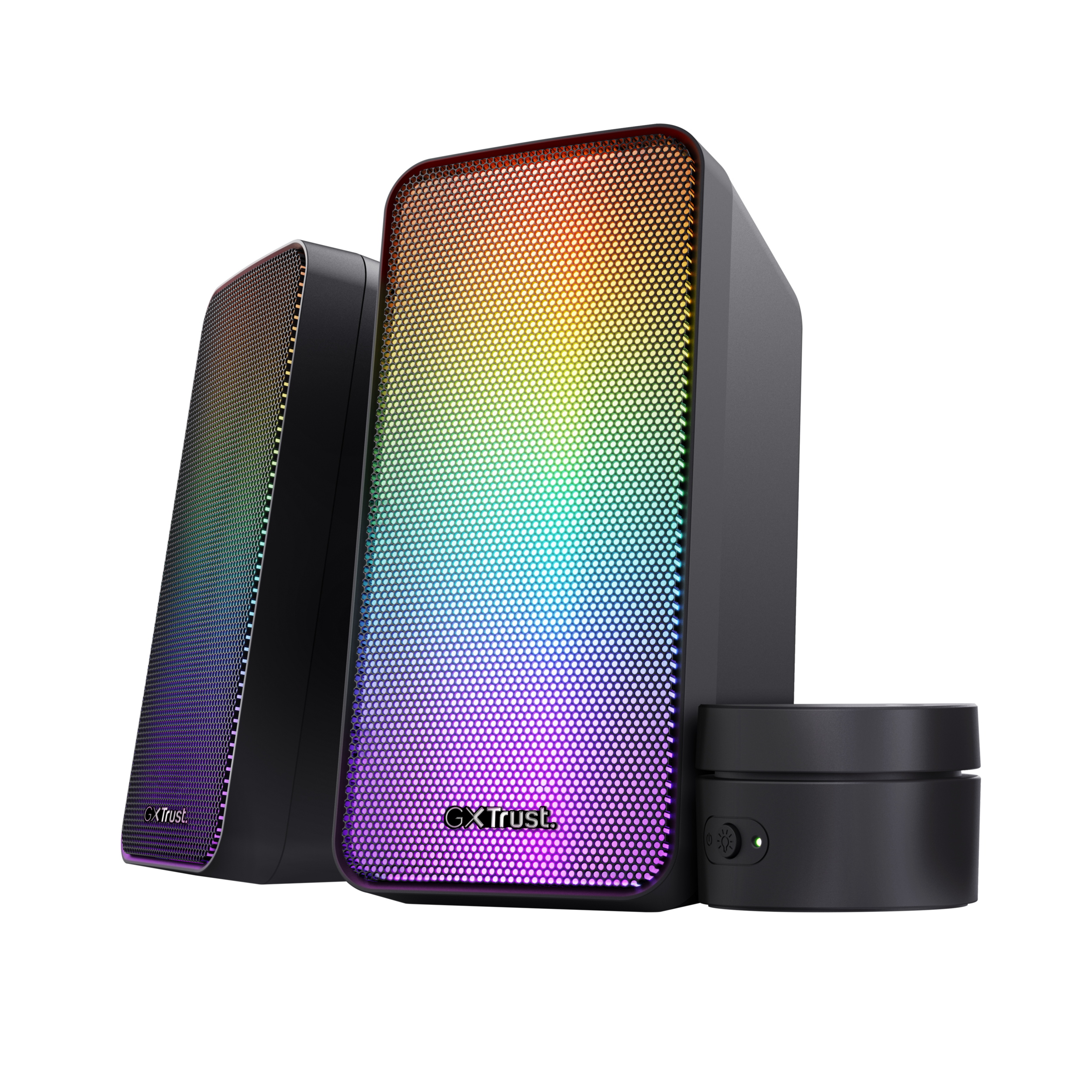 Trust GXT 611 Wezz Speakerset - RGB speakerset – 2.0 kanaal – USB-gevoed – Zwart