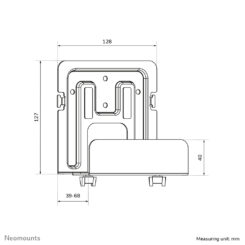 Neomounts AWL-450BL Mediaspeler houder - universeel - Afbeelding 12