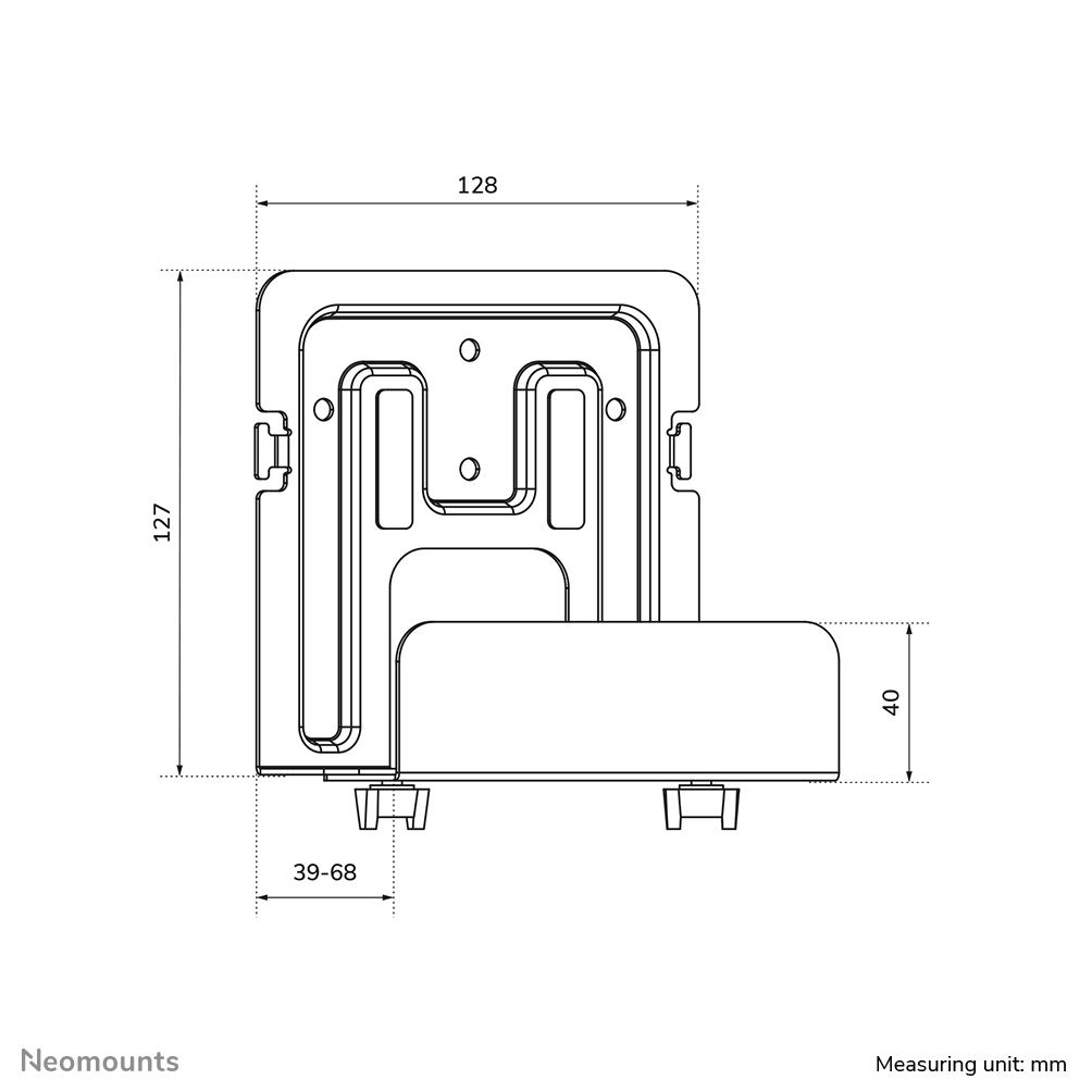 Neomounts AWL-450BL Mediaspeler houder - universeel - Afbeelding 12