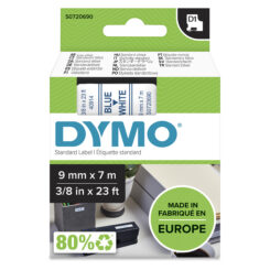 DYMO originele D1 labels | Blauwe Tekst op Wit Label | 9 mm x 7 m | zelfklevende etiketten voor de LabelManager labelprinter | gemaakt in Europa - Afbeelding 3