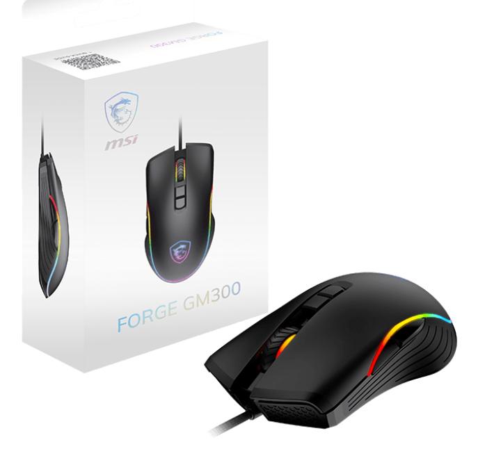 MSI FORGE GM300 muis Gamen Ambidextrous USB Type-A Optisch 7200 DPI - Afbeelding 6