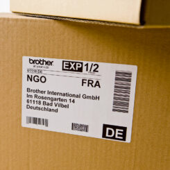 Brother DK-11202 labelprinter-tape Zwart op wit - Afbeelding 3