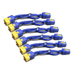 APC Voedingskabelkit (6 ea), met vergrendeling, C19 naar C20, 1,8m, blauw - Afbeelding 4