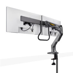 StarTech.com Dual Monitor Arm met Crossbar voor Bureau, Tot 27 inch Schermen, VESA 75x75/100x100, Max 15kg, C-klem, Volledig Scharnierend, Arm met Veermechanisme, TAA - Afbeelding 6