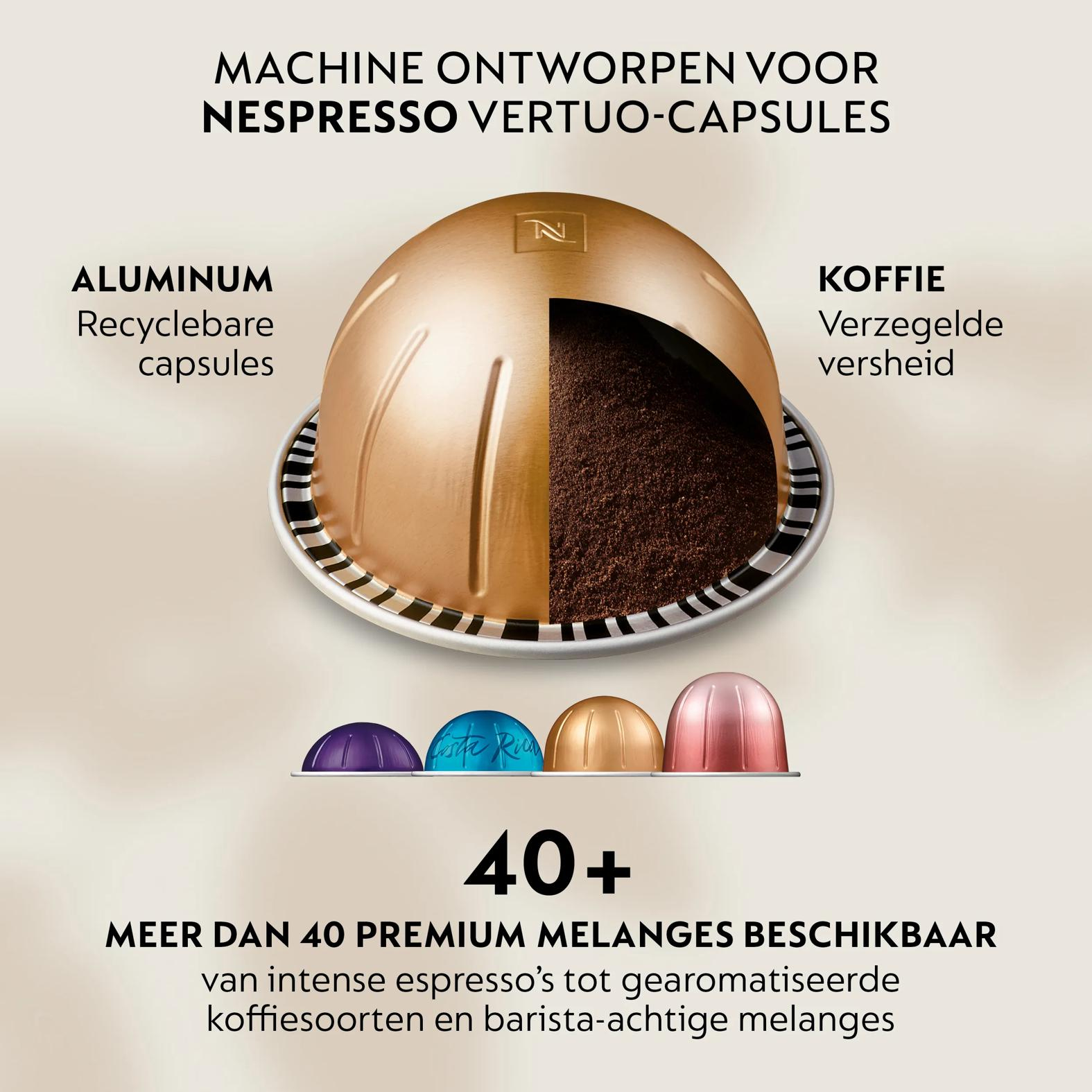 Krups Vertuo Up XN9408 koffiemachine met capsules - zwart - Afbeelding 7