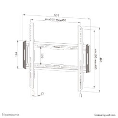 Neomounts WL30-550BL14 TV-beugel wand 40-75" - ultra-vlak - Easy Install - Afbeelding 17