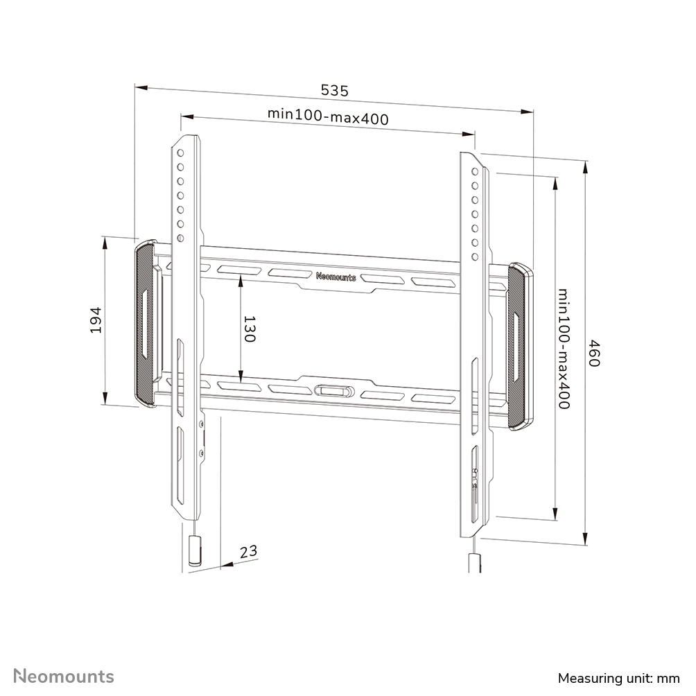 Neomounts WL30-550BL14 TV-beugel wand 40-75" - ultra-vlak - Easy Install - Afbeelding 17