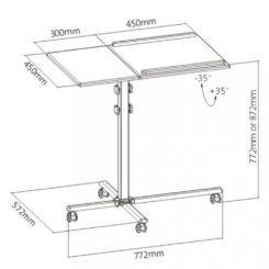 Techly ICA-TB TPM-2 laptopstandaard Zwart, Zilver - Afbeelding 4