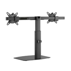 ACT Monitorarm 27" office, op voet met gasveer, crossbar, 2 schermen - Afbeelding 4