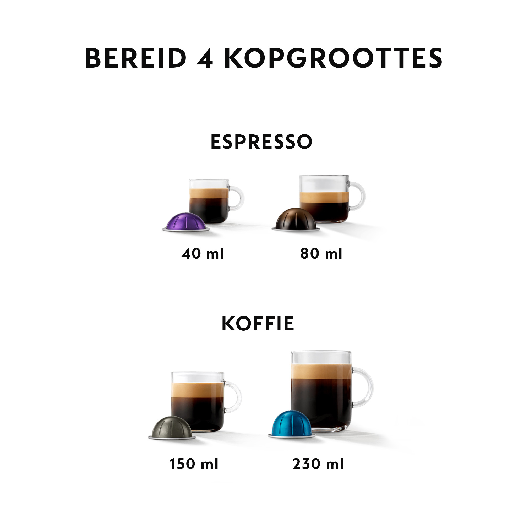 Krups Vertuo Pop Coconut White met Aeroccino XN9211 koffiecupmachine - Afbeelding 6