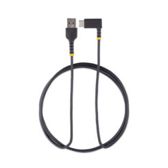 StarTech.com 2m USB-A naar USB-C Laadkabel, Robuuste Haakse Fast Charge & Sync Kabel, 3A, USB 2.0, TPE Mantel en Aramidevezels - Zwarte USB Oplaadkabel - Afbeelding 8