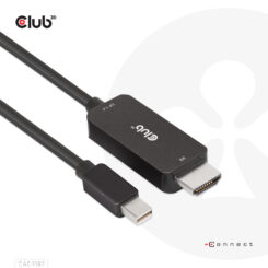 CLUB3D MiniDisplayPort kabel 1.4 naar HDMI met 4K120Hz/8K60Hz HDR10+ M/M 1.8m - Afbeelding 7
