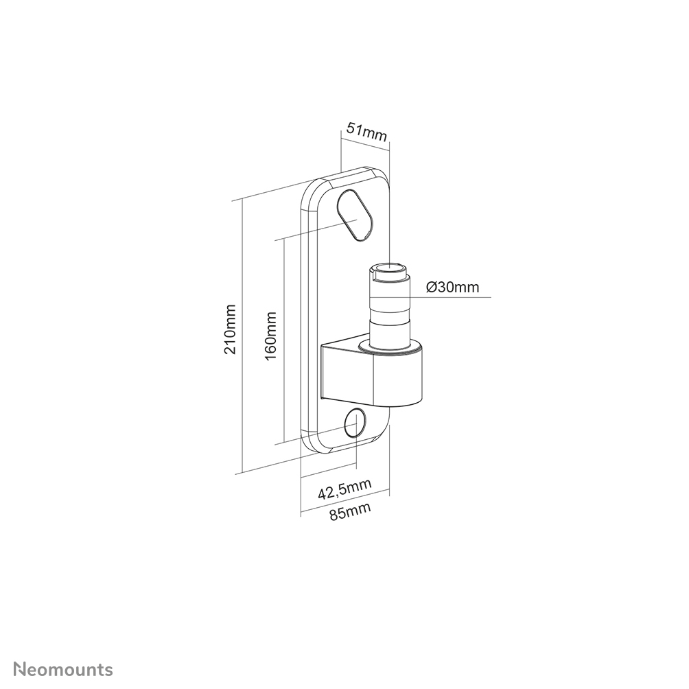 Neomounts AWL75-450WH Muuradapter monitorarm - Afbeelding 19