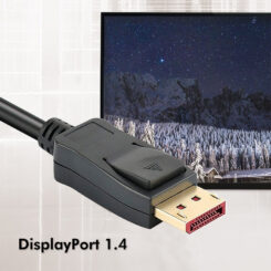 Techly ICOC DSP-A14-010NT DisplayPort kabel 1 m Zwart - Afbeelding 7