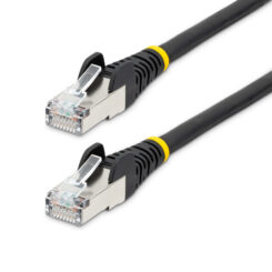 StarTech.com 2m CAT6a Ethernet Kabel, Zwart, Low Smoke Zero Halogen (LSZH), 10GbE 500MHz 100W PoE++ Snagless RJ-45 S/FTP Netwerk Patch Kabel met Trekontlasting, Fluke Tested/ETL - Afbeelding 2