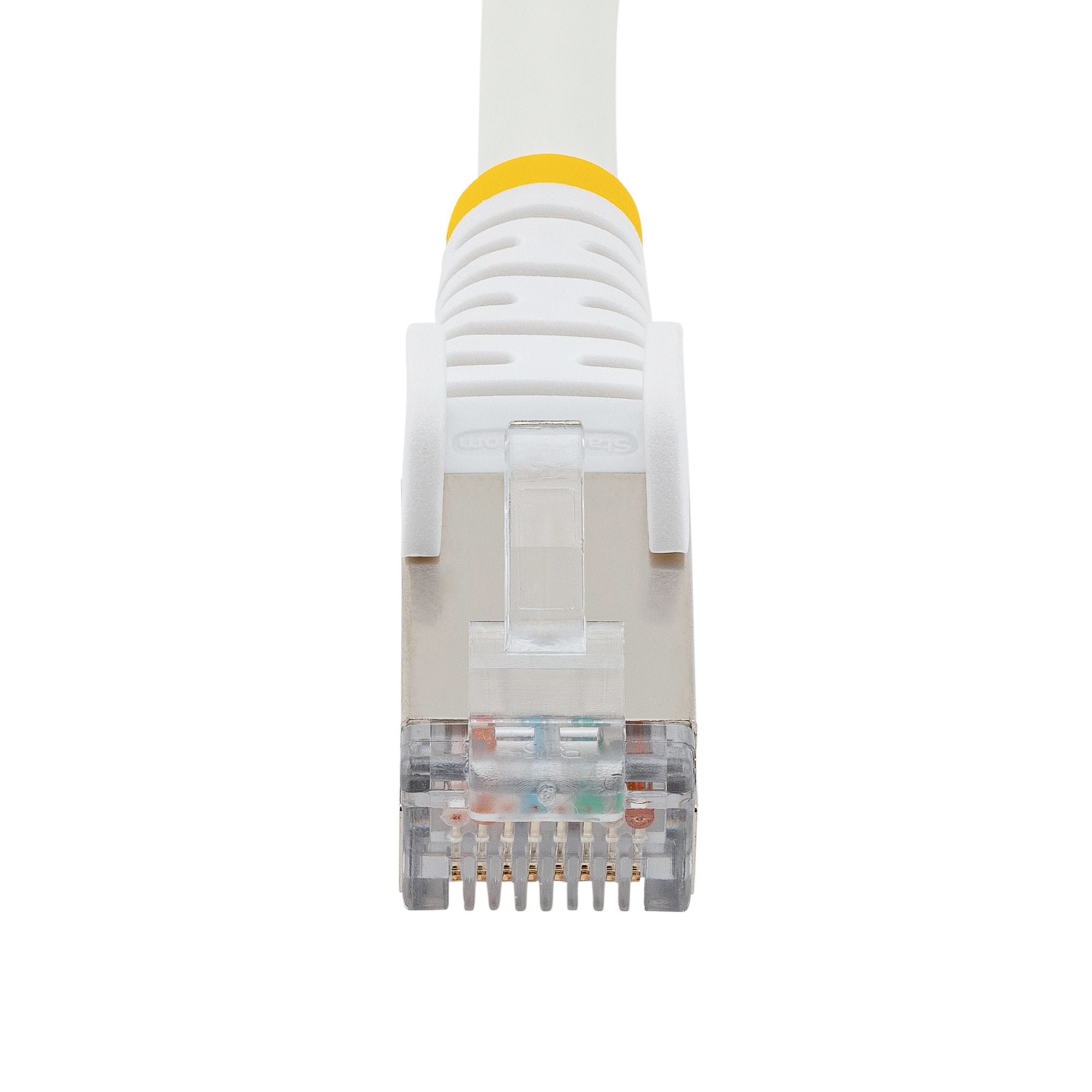 StarTech.com 50cm CAT6a Ethernet Kabel, Wit, Low Smoke Zero Halogen (LSZH), 10GbE 500MHz 100W PoE++ Snagless RJ-45 S/FTP Netwerk Patch Kabel met Trekontlasting, Fluke Tested/ETL - Afbeelding 5