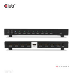 CLUB3D 8-poorts HDMI™ splitter 1 to 8 Full 3D and 4K60Hz(600MHz) - Afbeelding 5